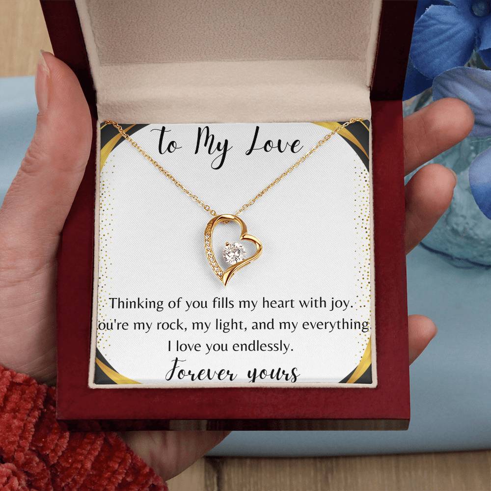 To My Love Forever Love Necklace | Christmas Gift, Valentine's Gift, Holiday Gift, Wife, Girlfriend