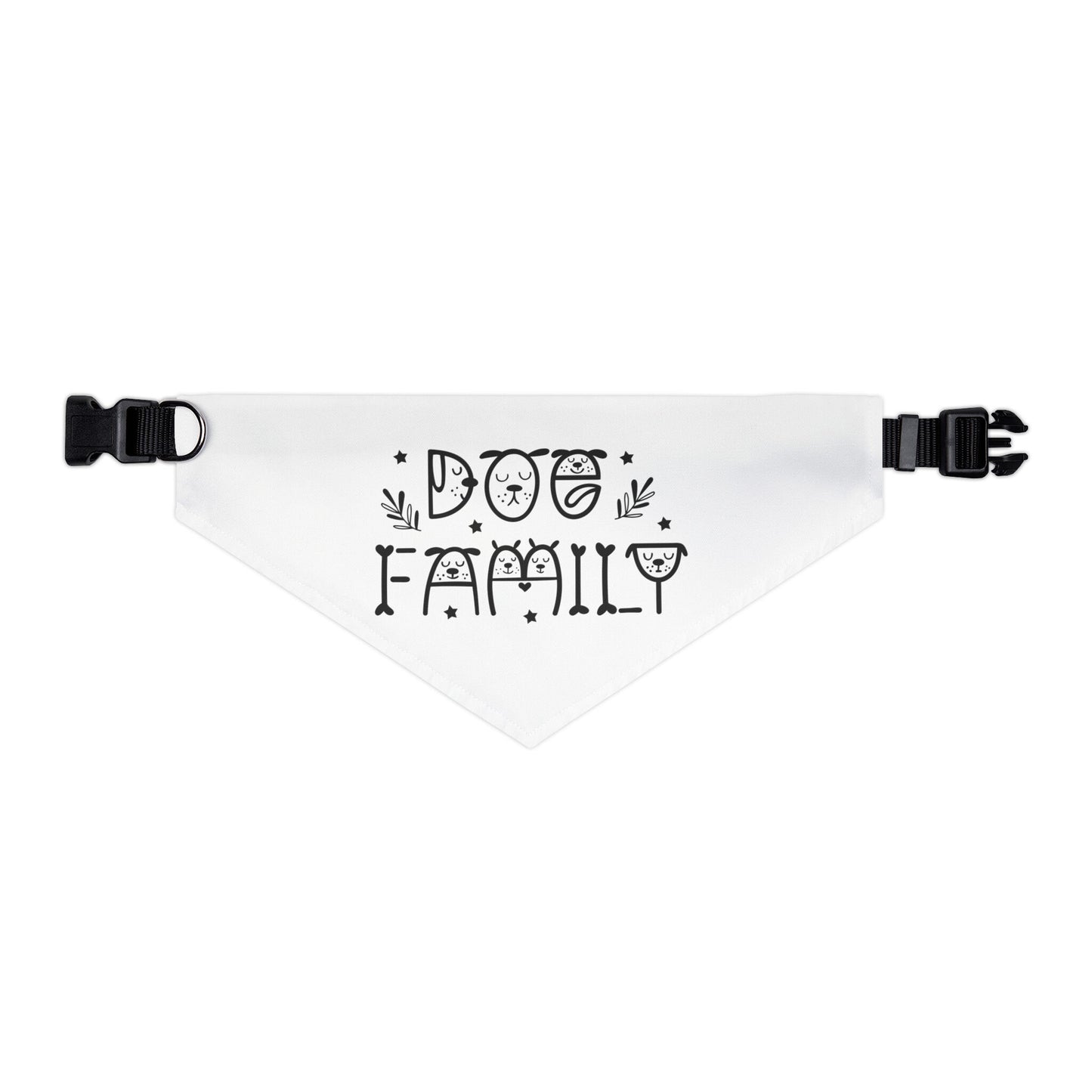 Dog Family Bandana Collar with Adjustable Buckle - Multiple Sizes | Dog Gift | Pet Lover Gift | Dog Accessory | Dog Scarf | Puppy Gift