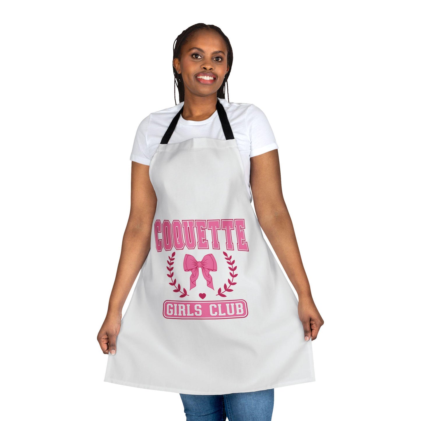 Coquette Girls Club Apron, 5-Color Straps | Kitchen Essential | Cooking Gift | Kitchen Apron | Kitchen Gift | Gift for Her | Apron for Women