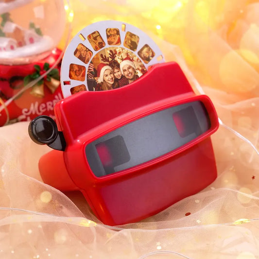 Personalized 3D Viewfinder with Custom Photo Reel. Retro Viewer Gift with Photos & Text.