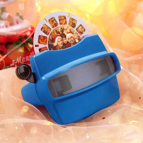 Personalized 3D Viewfinder with Custom Photo Reel. Retro Viewer Gift with Photos & Text.