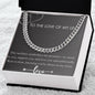 To The Love of My Life Cubin Link Chain Promise Necklace for Men, boyfriend gift, partner gift, gifts for him, anniversary gift, fiance gift