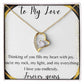 To My Love Forever Love Necklace | Christmas Gift, Valentine's Gift, Holiday Gift, Wife, Girlfriend