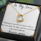 To My Love Forever Love Necklace | Christmas Gift, Valentine's Gift, Holiday Gift, Wife, Girlfriend