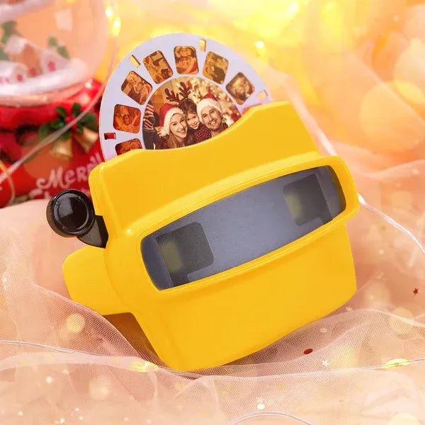 Personalized 3D Viewfinder with Custom Photo Reel. Retro Viewer Gift with Photos & Text.