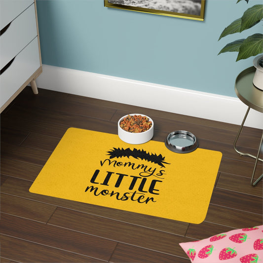 Pet Food Mat (12x18) - Non-Slip Rubber Base - Dog Cat Feeding Mat - Pet Mat - Pet Gift - Pet Lover Gift - Pet Accessory - Food Bowl Mat
