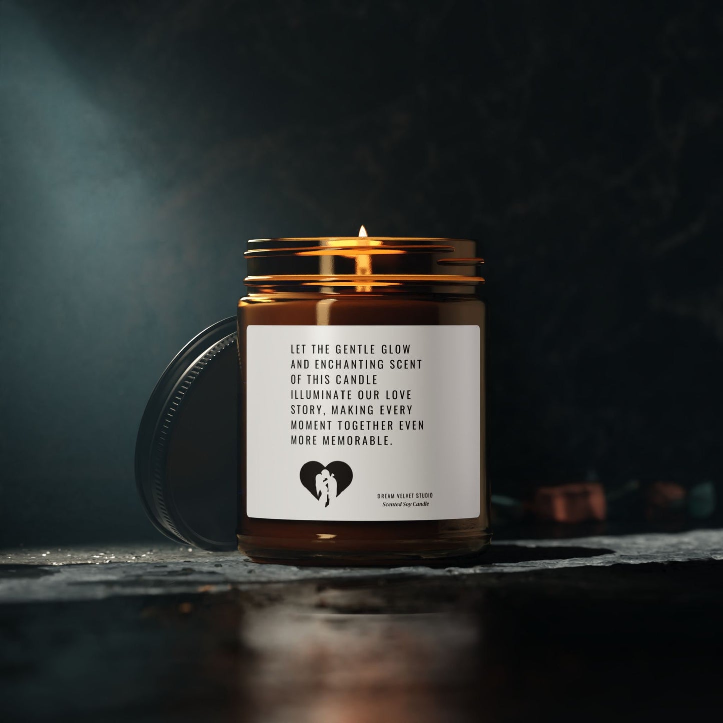 Love Story Scented Soy Candle | Romantic Candle | Anniversary Candle | Valentine's Day Candle | Candle for Girlfriend | Birthday Gift Candle