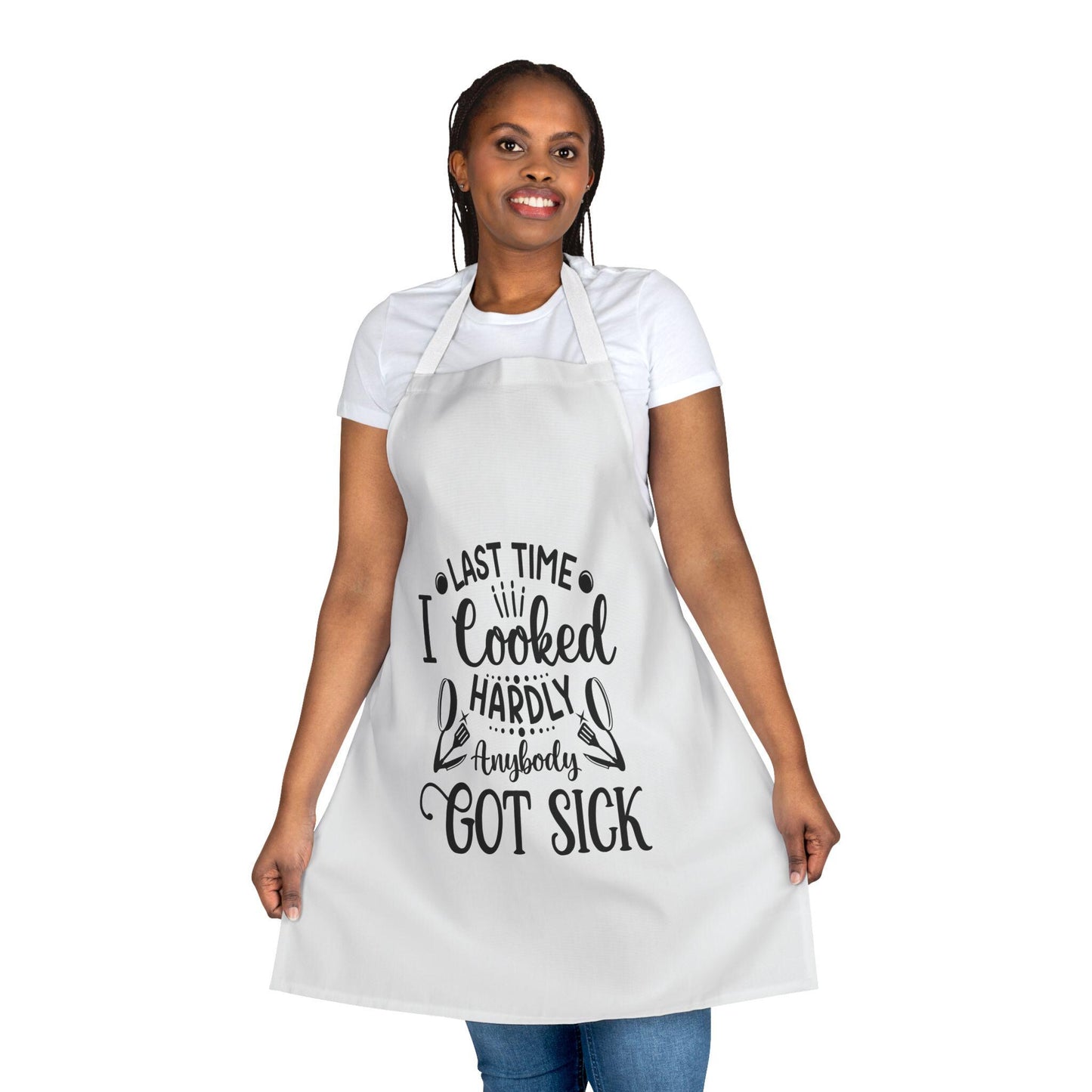 Last Time I Cooked Unisex Apron, 5-Color Straps | Kitchen Essential | Cooking Gift | Unisex Apron | Humorous Kitchen Apron | Kitchen Gift