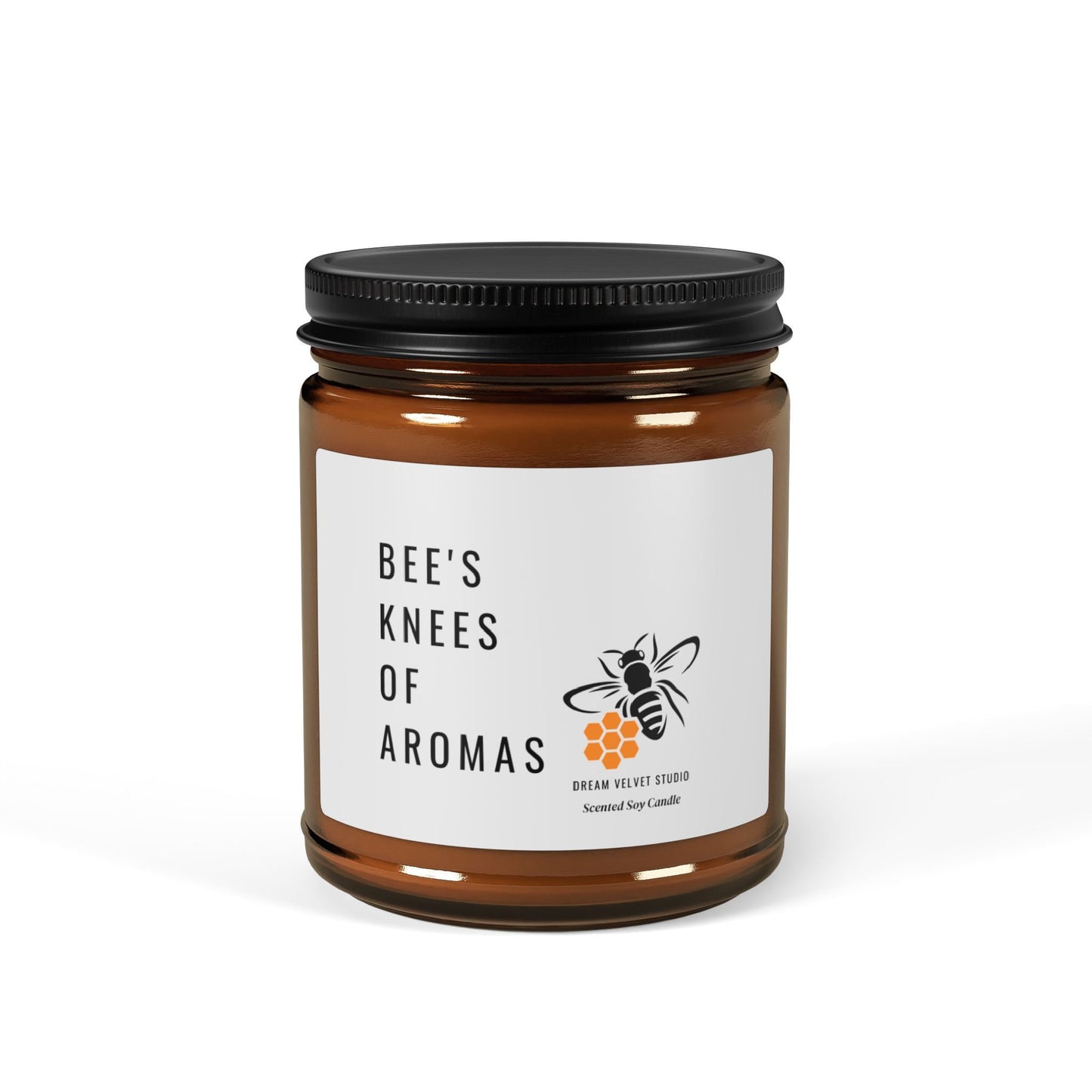 Bee's Knees Scented Soy Candle | Bee Lover Gift | Candle Gift | Bee Themed Decor | Eco Friendly Candle | Bumble Bee | Unique Candle
