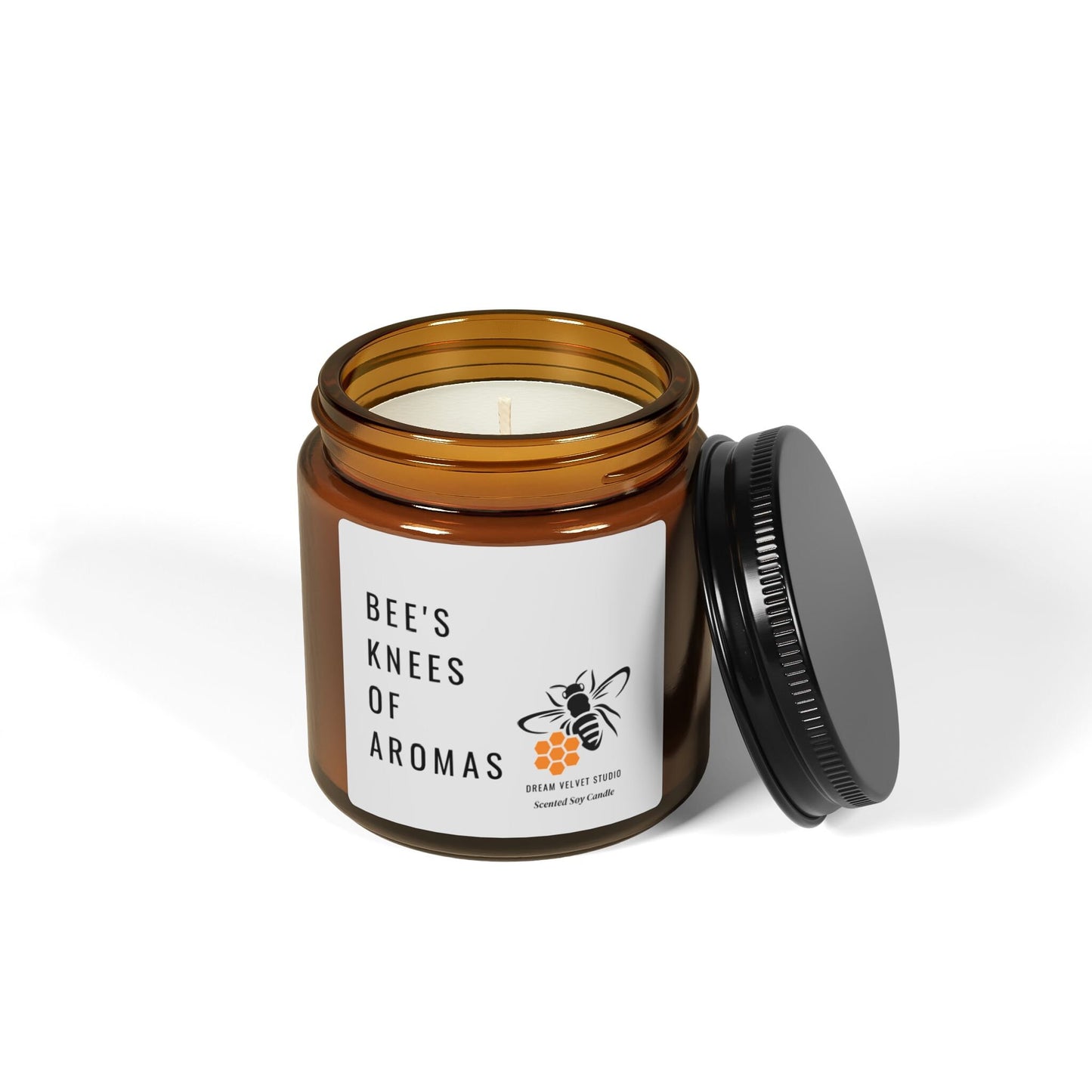 Bee's Knees Scented Soy Candle | Bee Lover Gift | Candle Gift | Bee Themed Decor | Eco Friendly Candle | Bumble Bee | Unique Candle