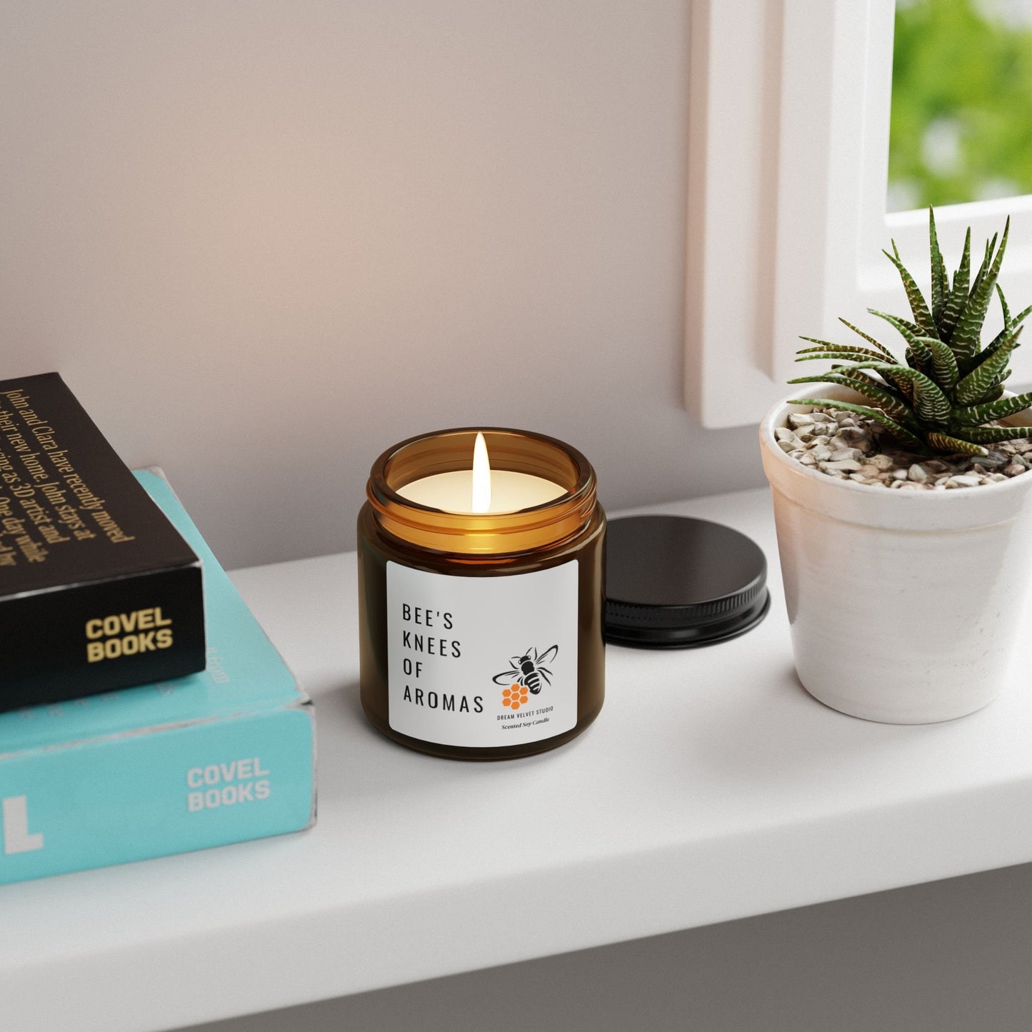 Bee's Knees Scented Soy Candle | Bee Lover Gift | Candle Gift | Bee Themed Decor | Eco Friendly Candle | Bumble Bee | Unique Candle