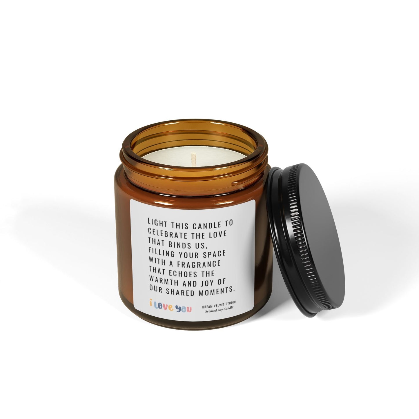Love Bond Scented Soy Candle | Romantic Candle | Anniversary Candle | Valentine's Day Candle | Candle for Girlfriend | Birthday Gift Candle