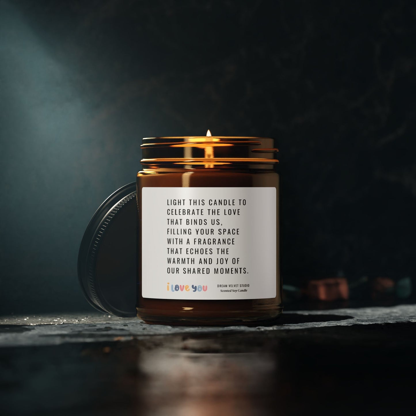 Love Bond Scented Soy Candle | Romantic Candle | Anniversary Candle | Valentine's Day Candle | Candle for Girlfriend | Birthday Gift Candle