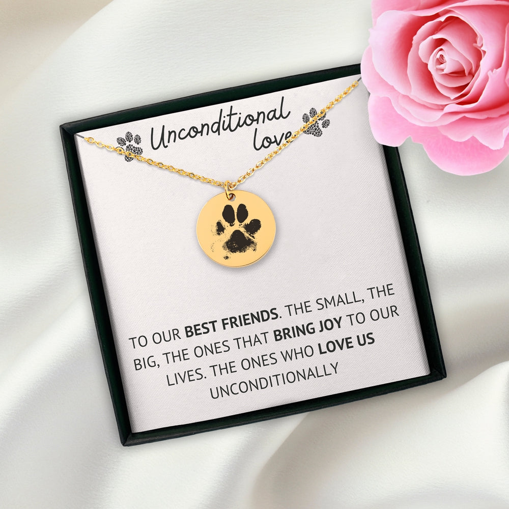 Personalized Actual Paw Print Necklace